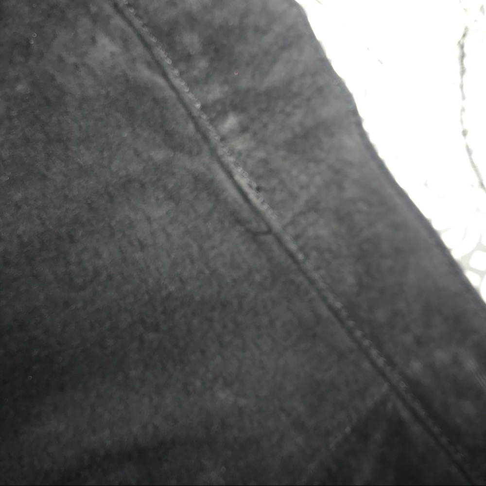 NWT Vintage Winlit Black Suede Leather Skirt - Picture 4 of 9